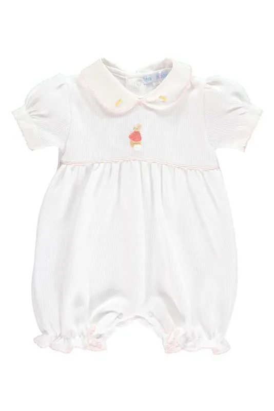The Flopsy Bunnies White Knit Romper