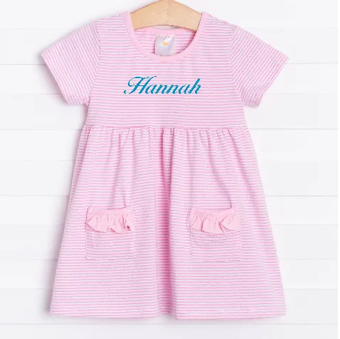 Think Pink Popover Dress, Pink