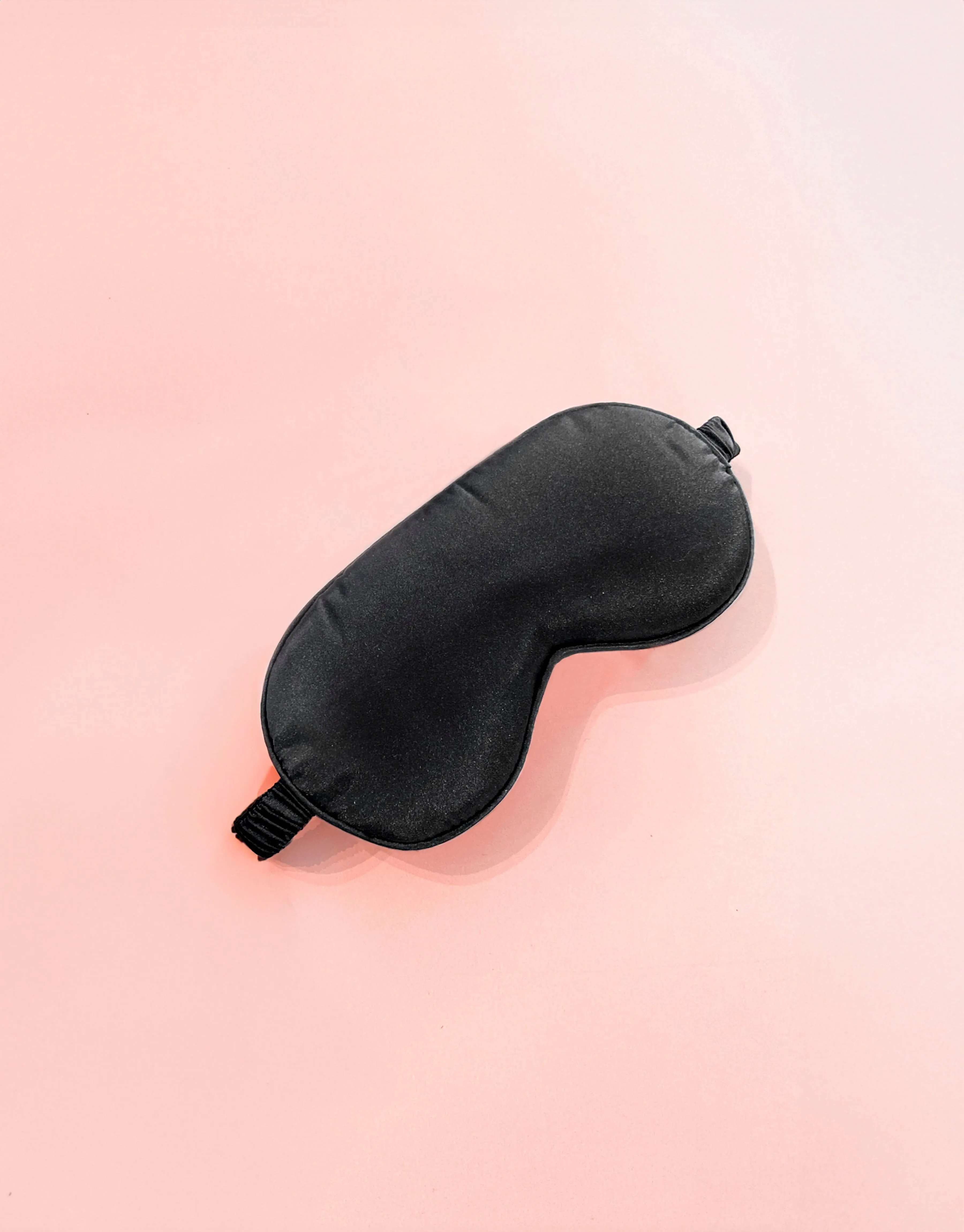 Ultra Soft Satin Sleep Eye Mask - Black