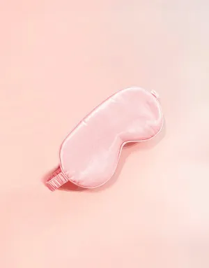 Ultra Soft Satin Sleep Eye Mask - Coral
