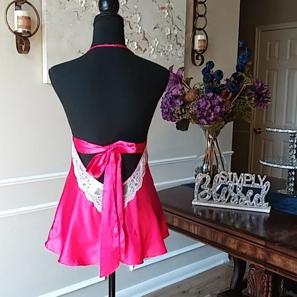 Victoria's Secret Pink Embellished Babydoll Mini Dress. Size S