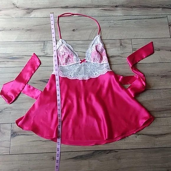 Victoria's Secret Pink Embellished Babydoll Mini Dress. Size S