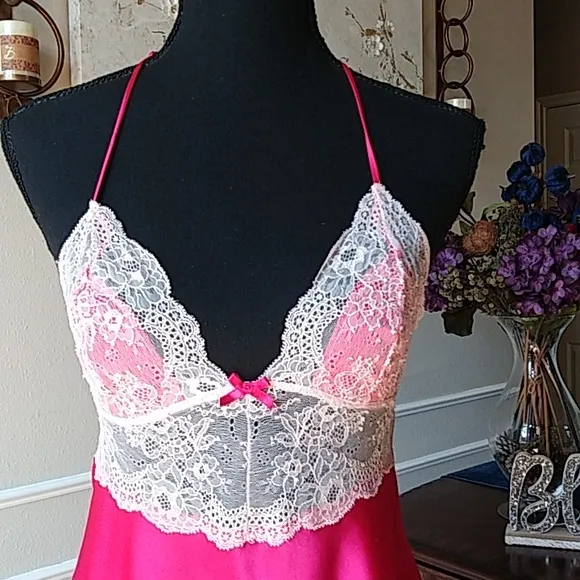 Victoria's Secret Pink Embellished Babydoll Mini Dress. Size S