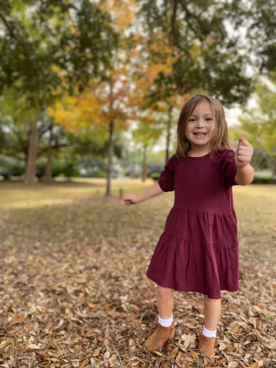 Vignette Alice Dress - Burgundy