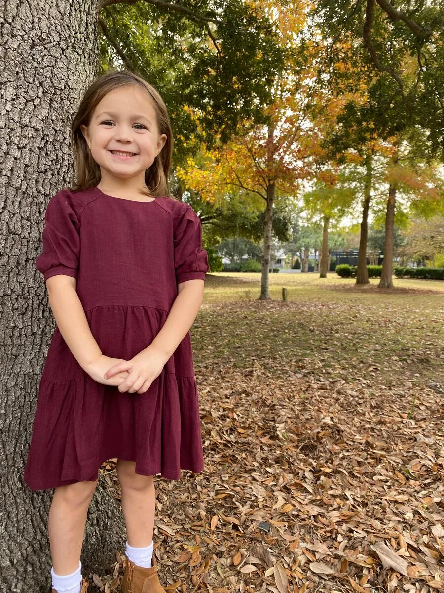 Vignette Alice Dress - Burgundy