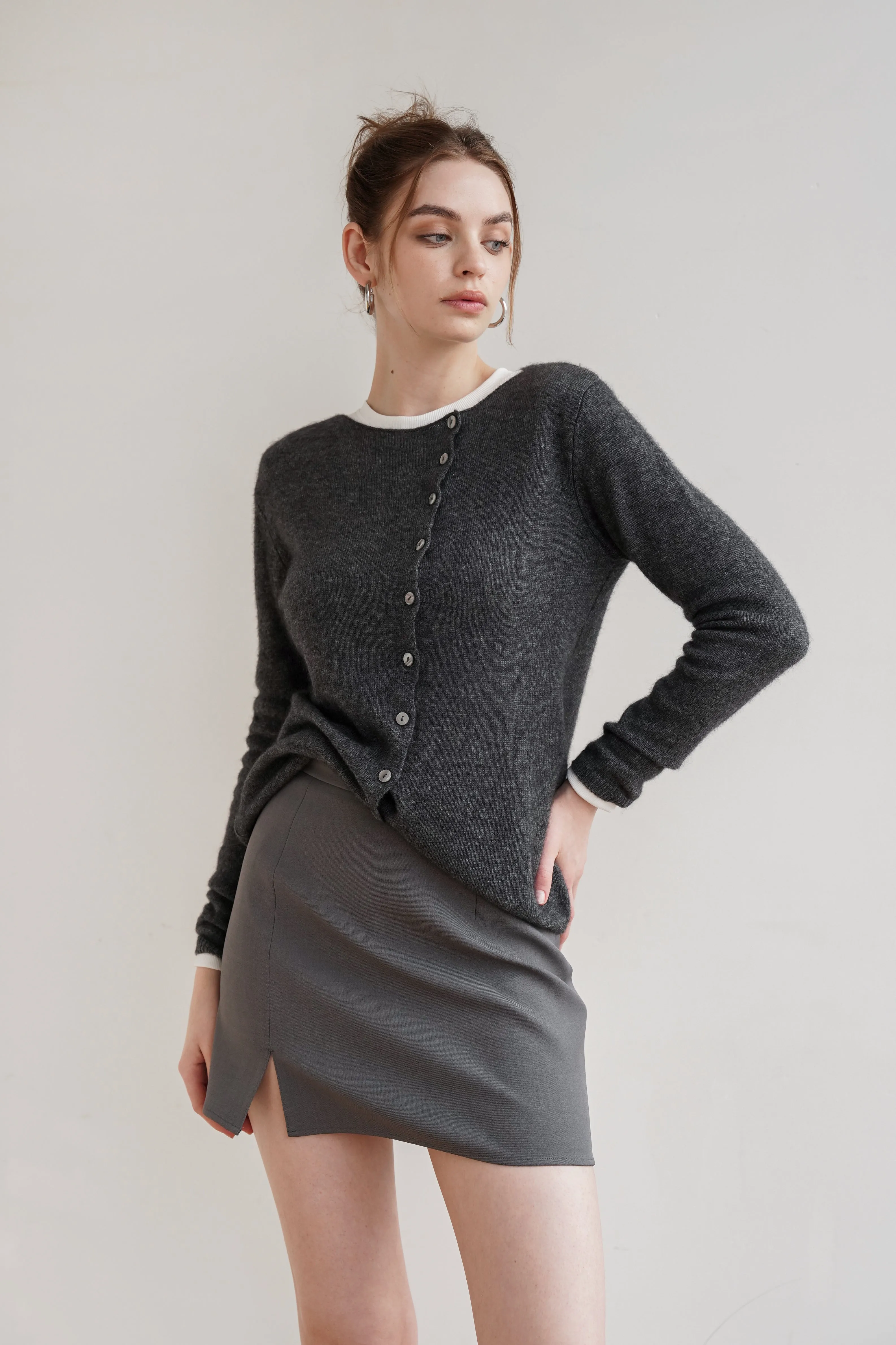 Warm Heart Cashmere and Wool Cardigan