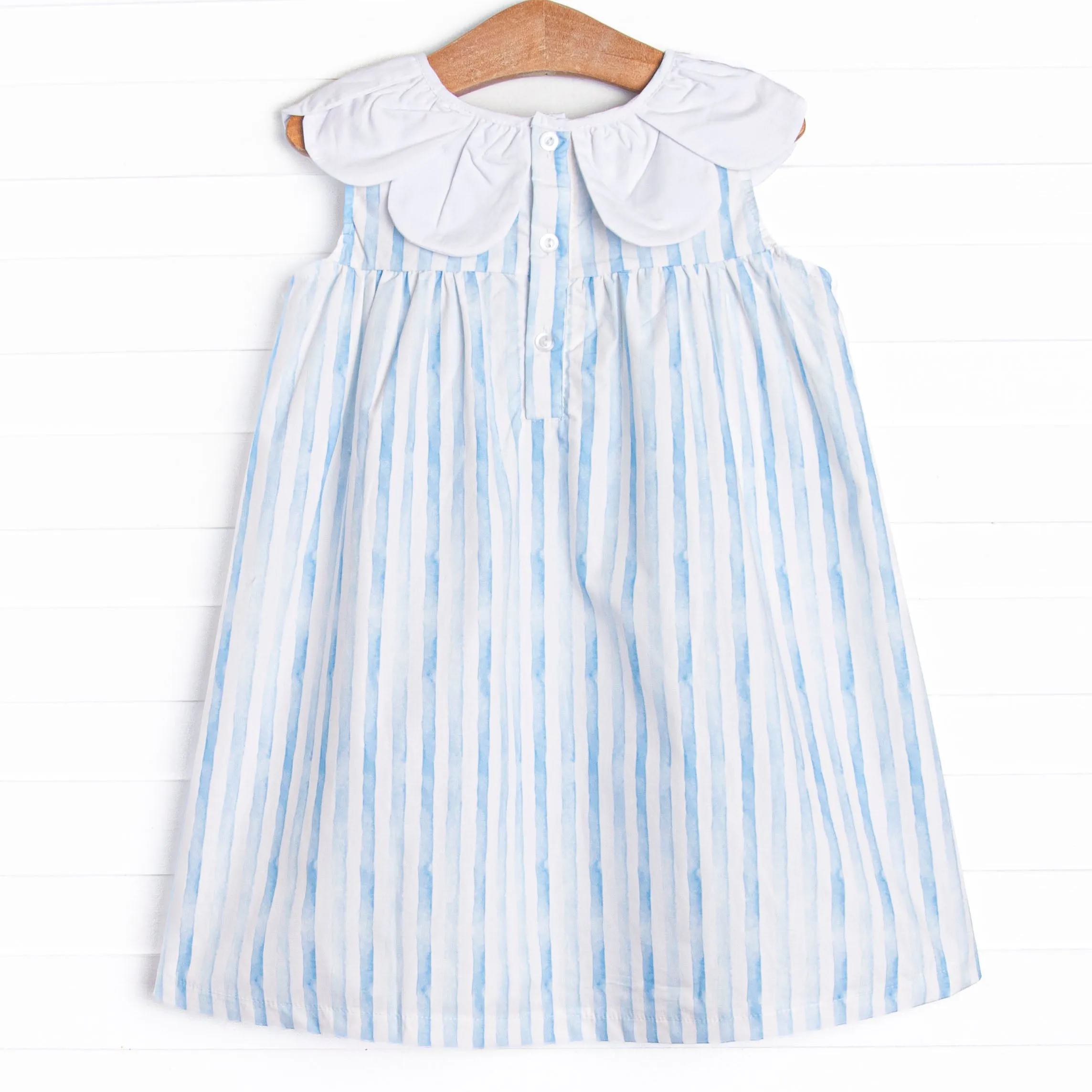 Watercolor Ribbons Dress, Blue