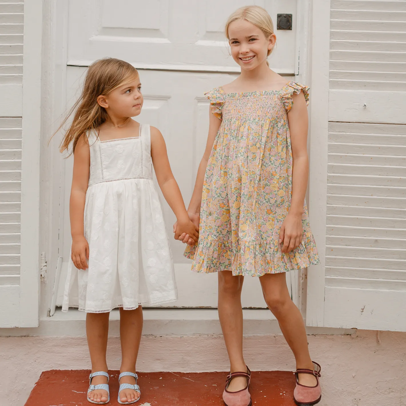 White Cotton Voile Dress