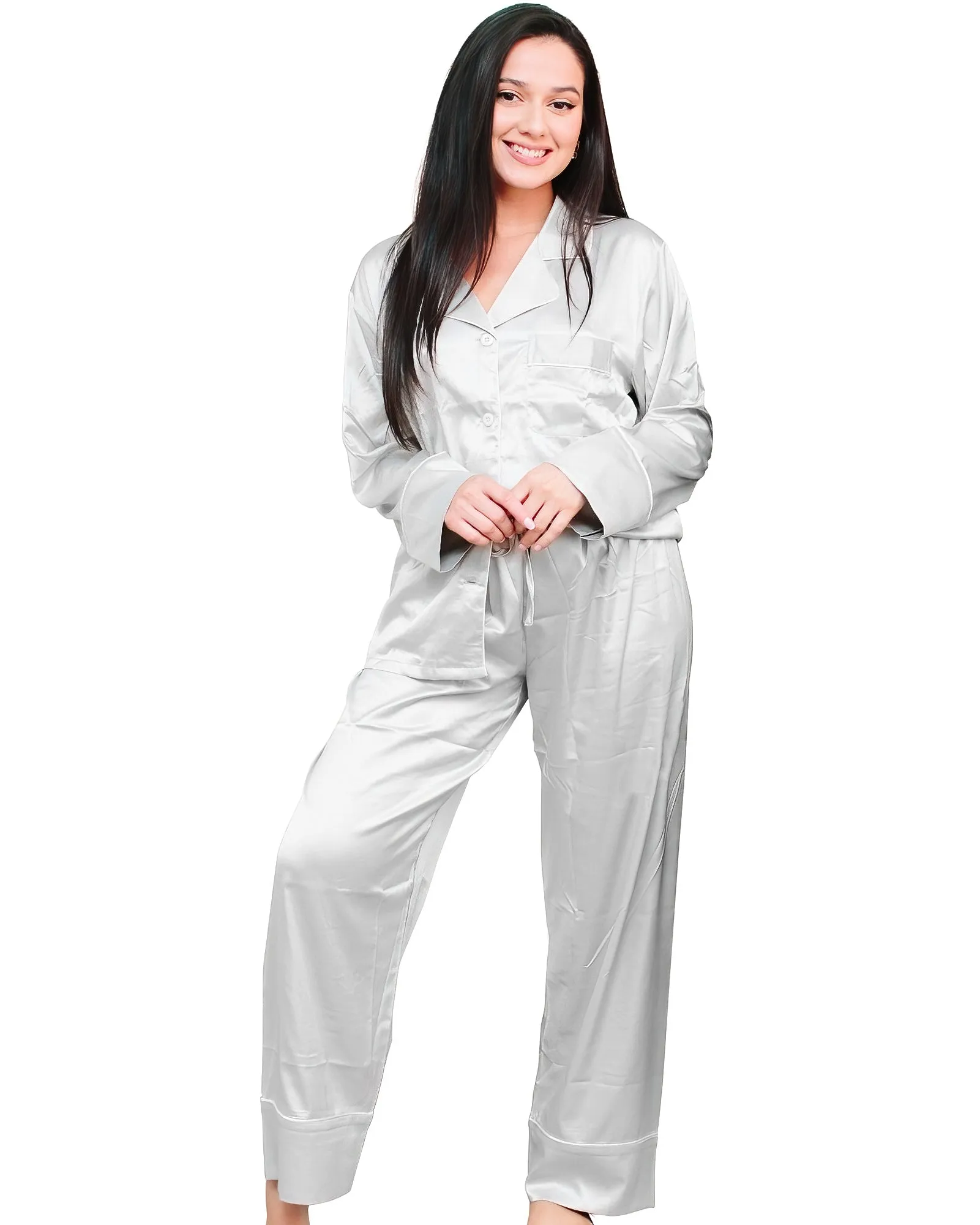 Women's Long Pajama Set Monogram