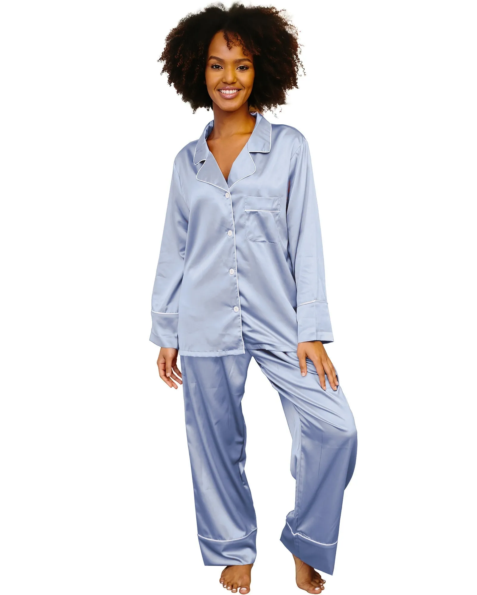 Women's Long Pajama Set Monogram