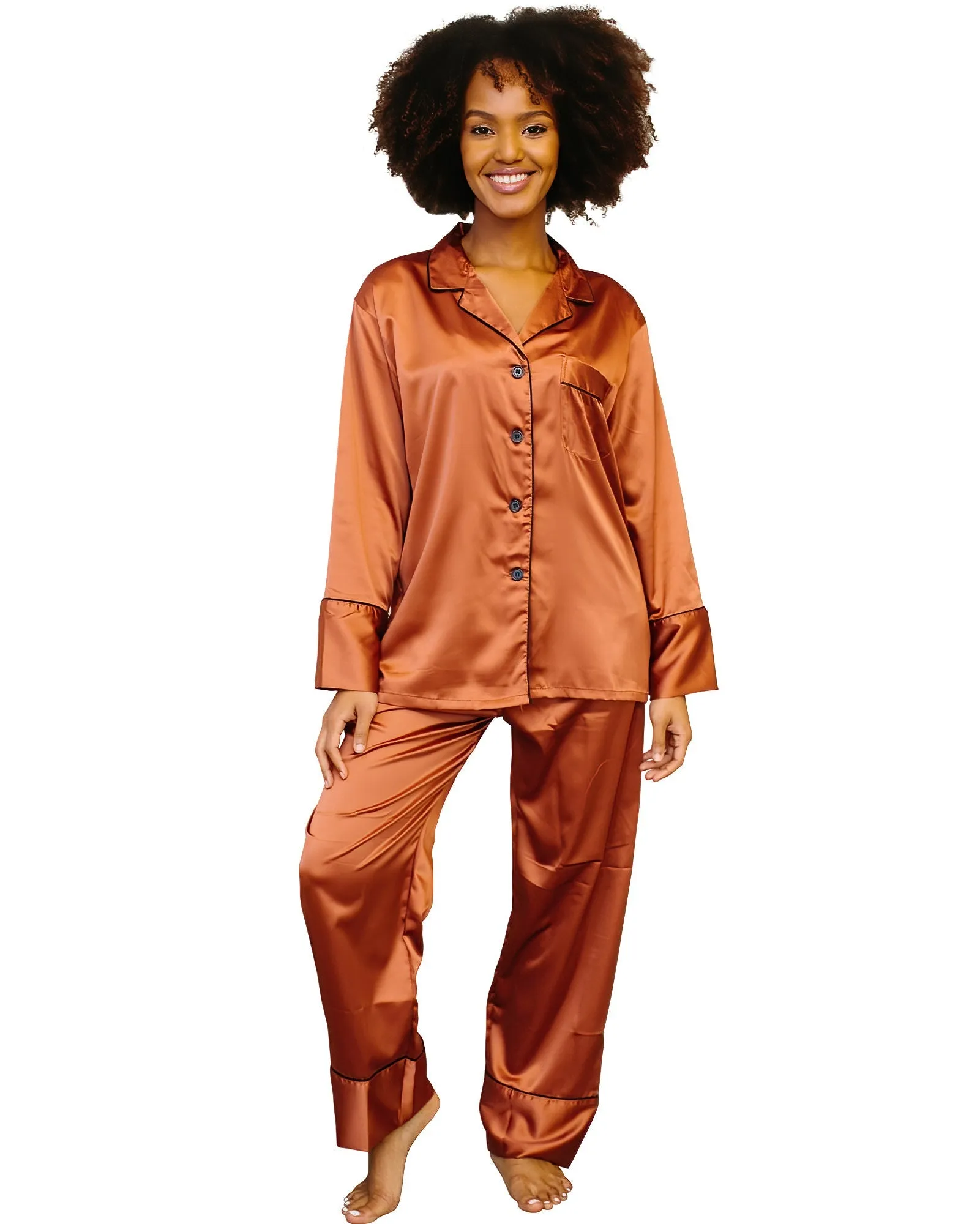 Women's Long Pajama Set Monogram