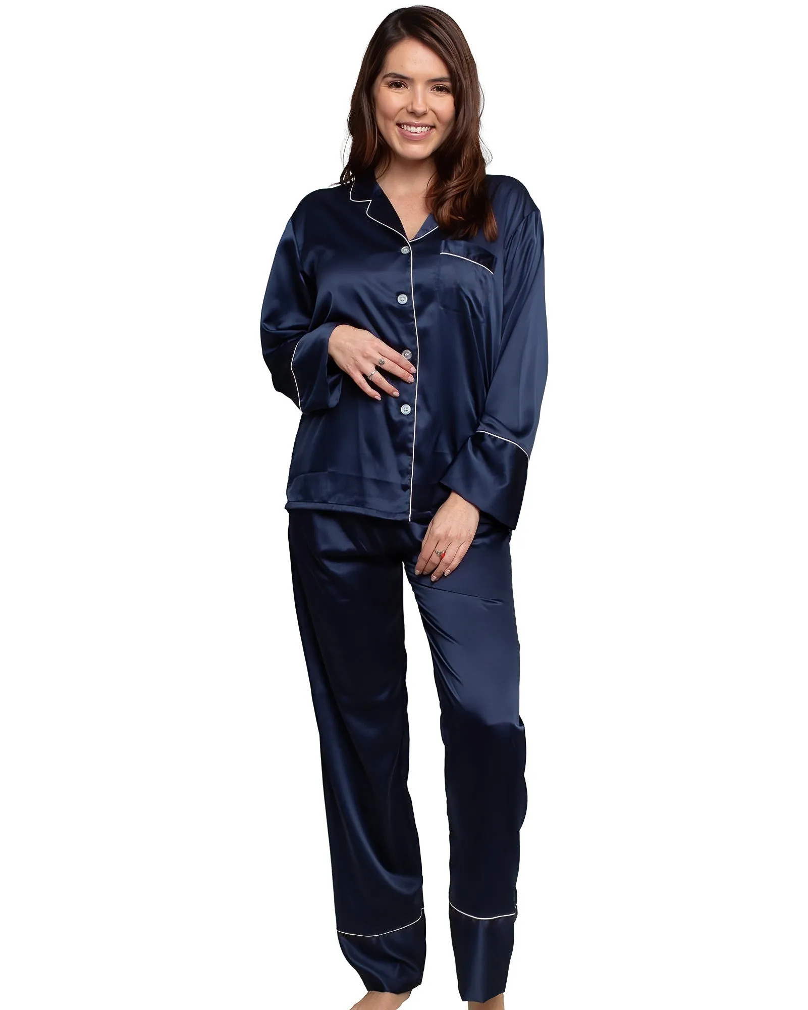 Women's Long Pajama Set Monogram