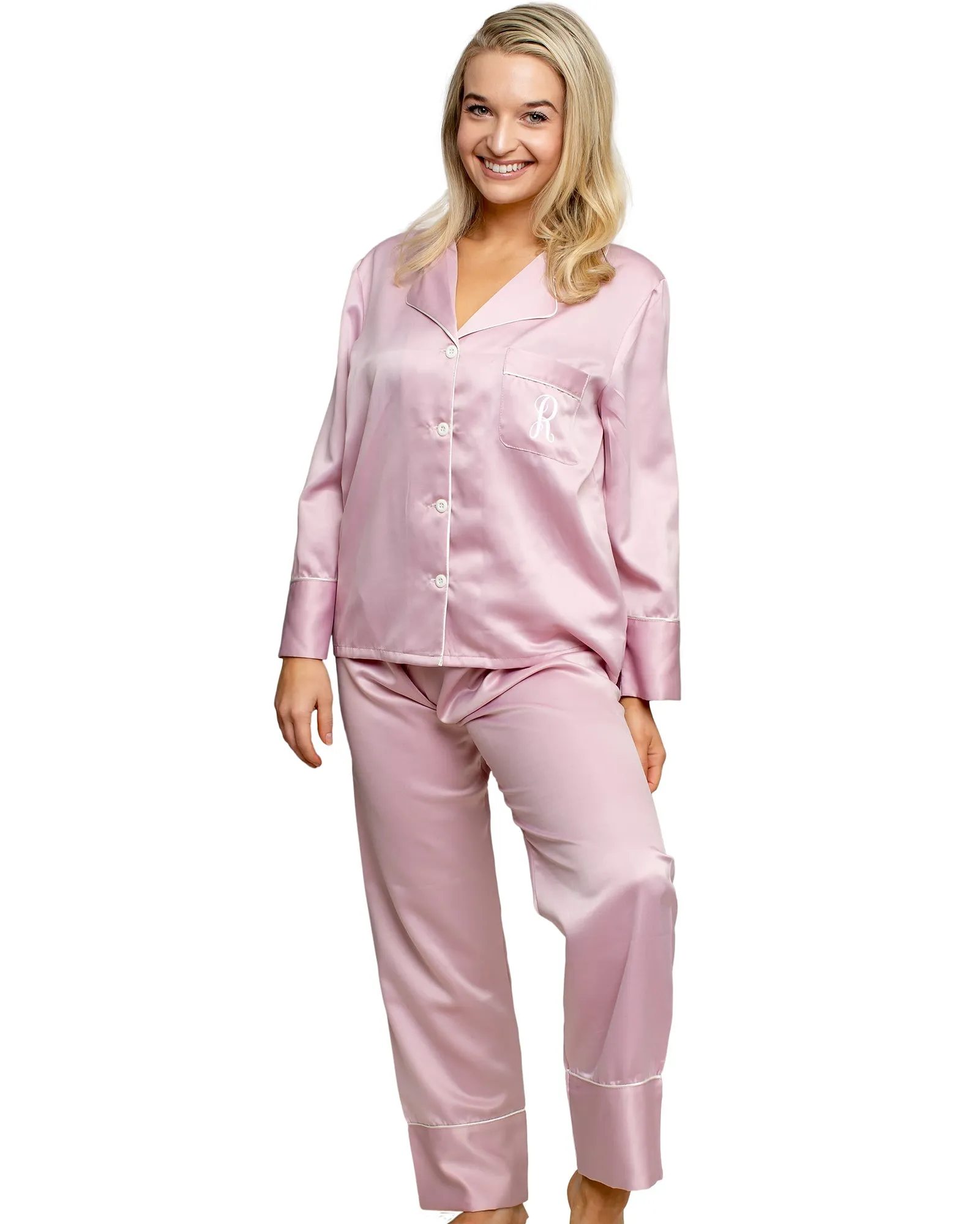 Women's Long Pajama Set Monogram