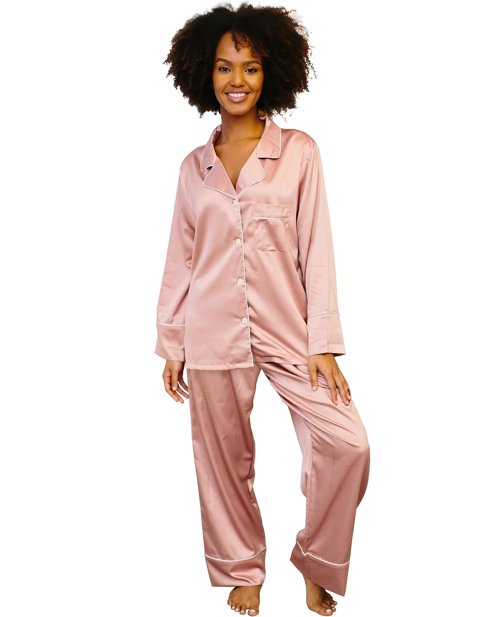 Women's Long Pajama Set Monogram