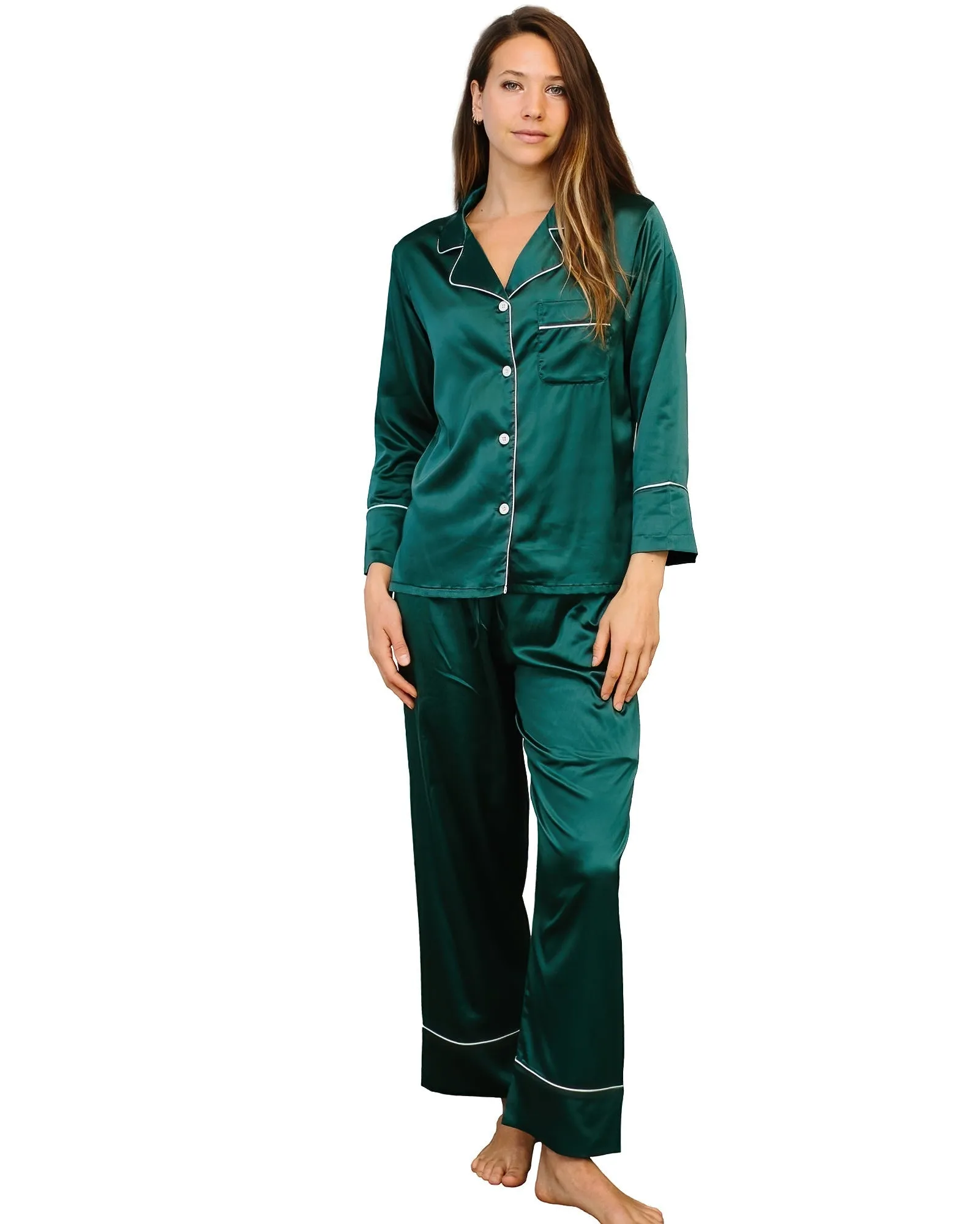 Women's Long Pajama Set Monogram