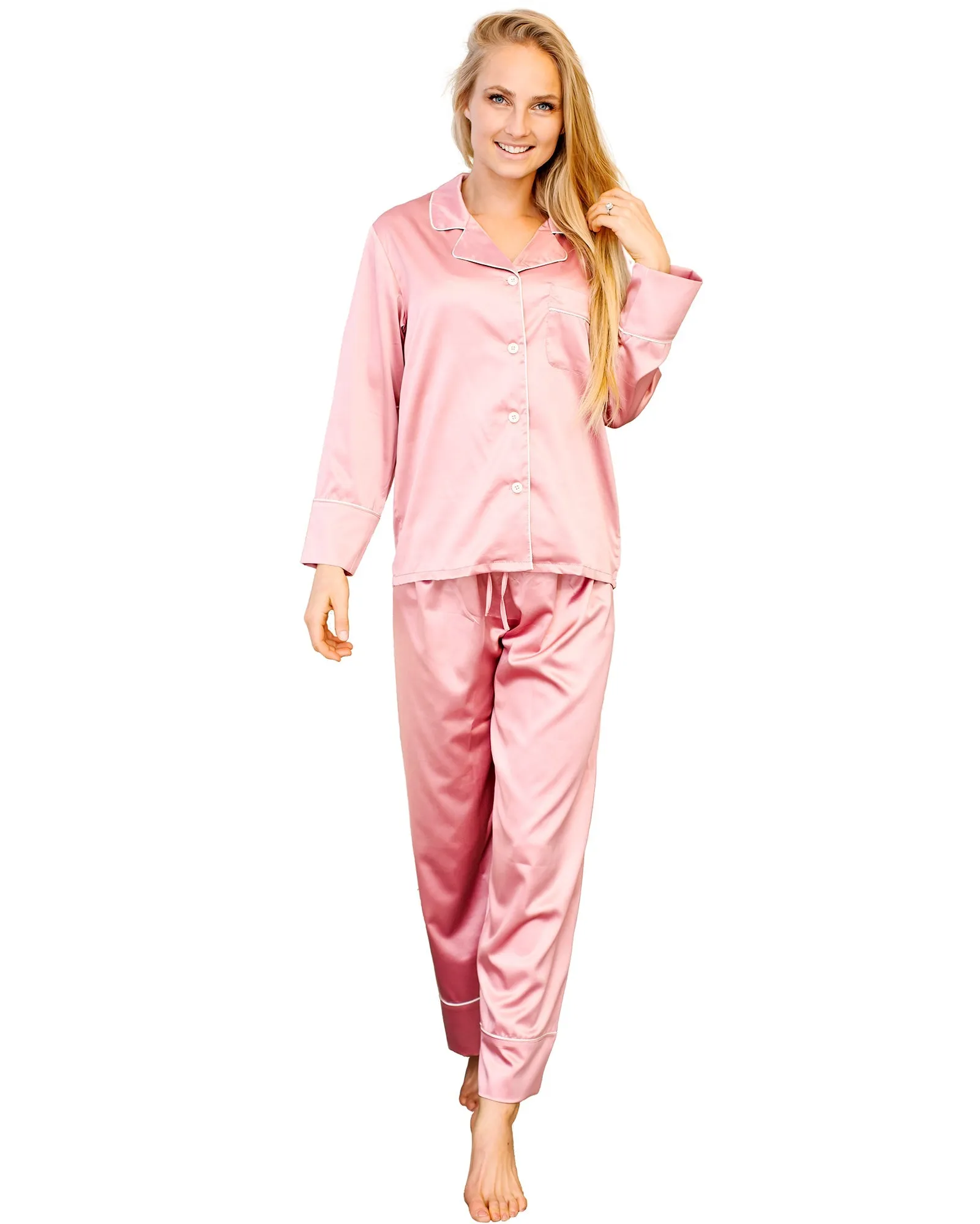 Women's Long Pajama Set Monogram