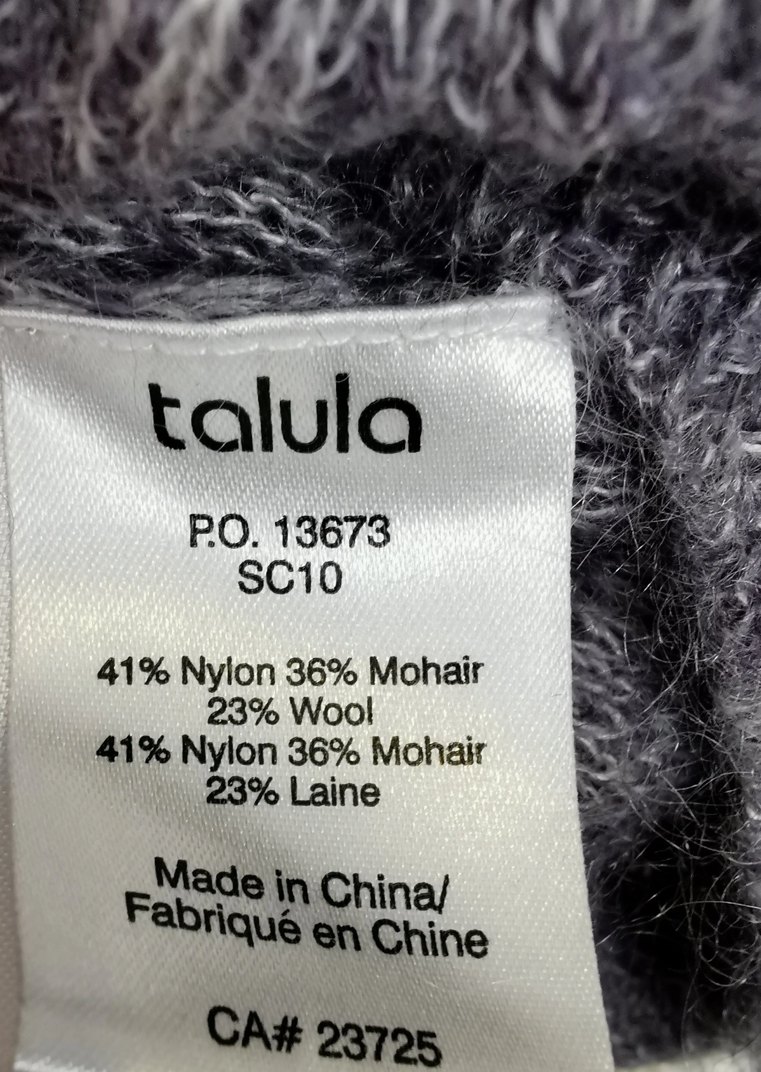 WOMENS SIZE XS / SMALL - TALULA ARITIZA, Super Soft, Wool Blend Knit Dress, Apron Style EUC B53