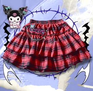 Y2k chain cake skirt YC24827
