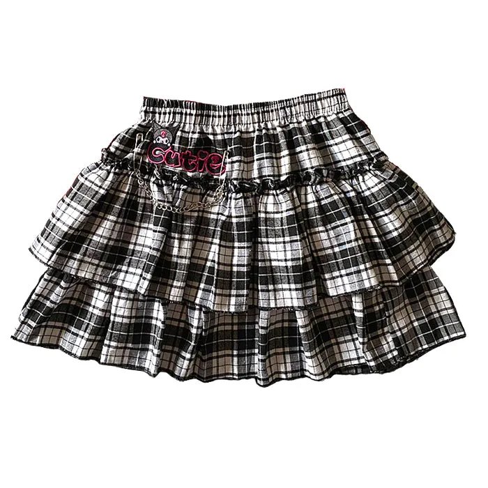 Y2k chain cake skirt YC24827